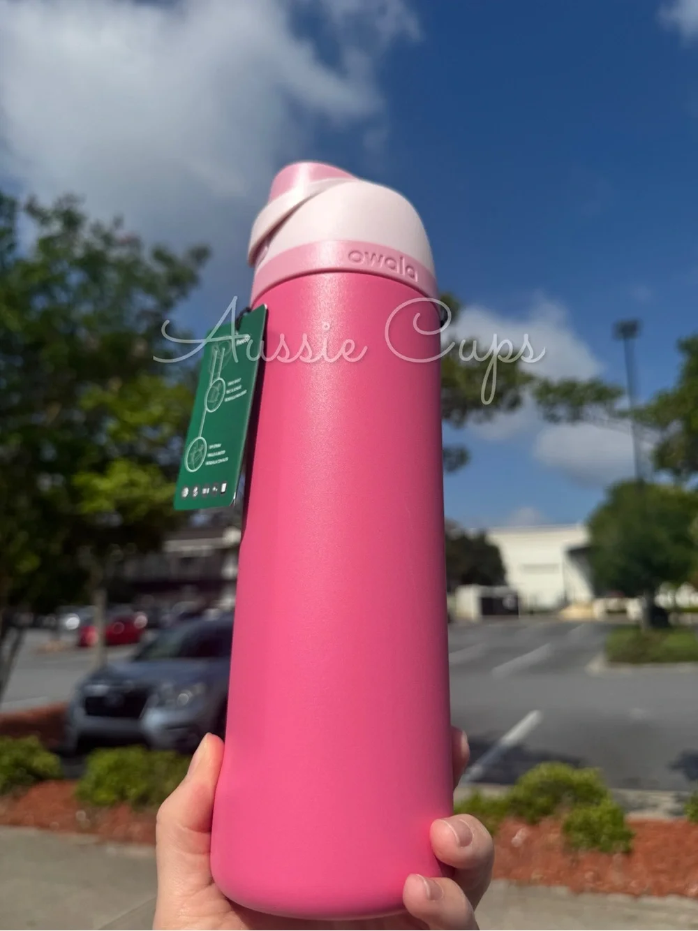 Pink Starbucks X Owala FreeSip 24 oz Insulated Water Bottle, limited